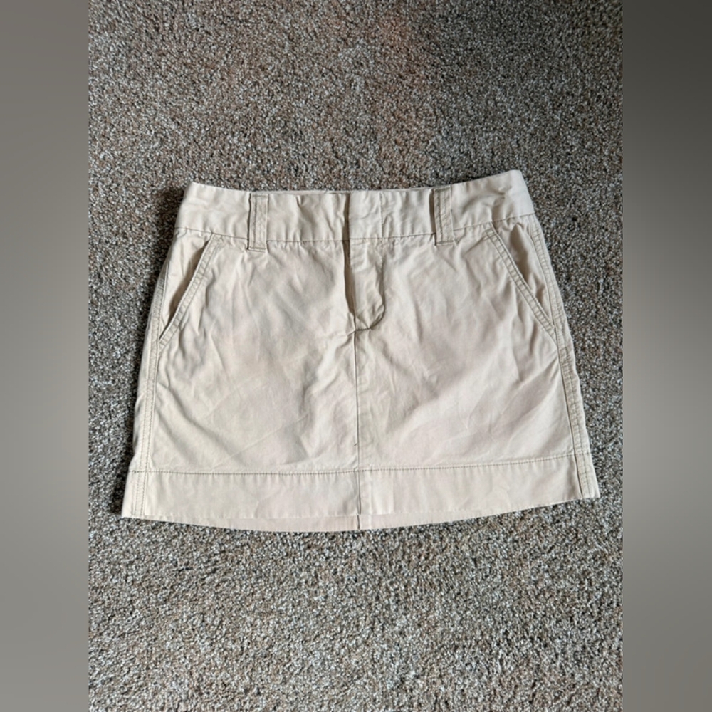 Beige Mini Skirt
